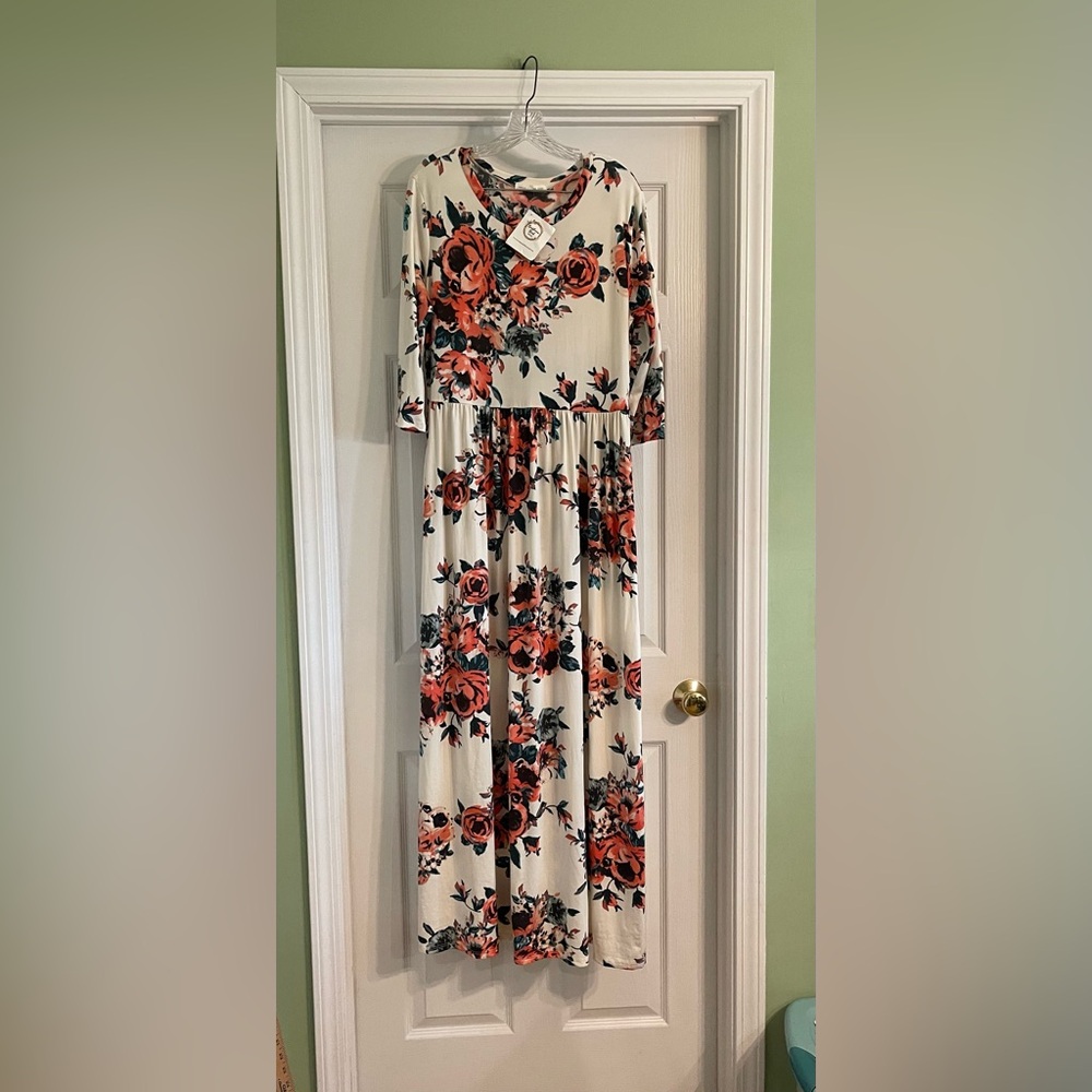 Floral Maxidress-Sz. 1XL-new